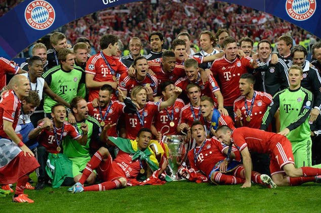 Bayern won the 2013 Champions League